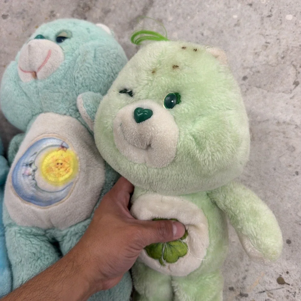 3 Vintage 1983 Kenner Care Bears Bedtime and Grumpy Bears Pre-Owned